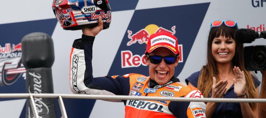 Marc Márquez logra la victoria en Indianápolis Marc Márquez logra la victoria en Indianápolis