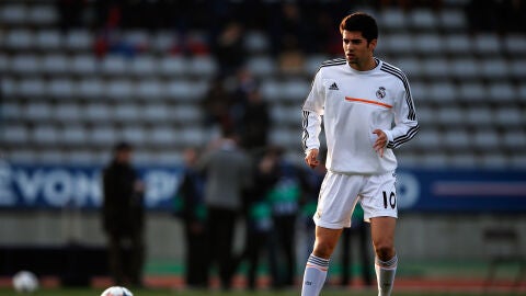 Enzo Zidane en un entrenamiento previo a un partido