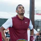 Kyrgios, con la mirada perdida Kyrgios, con la mirada perdida