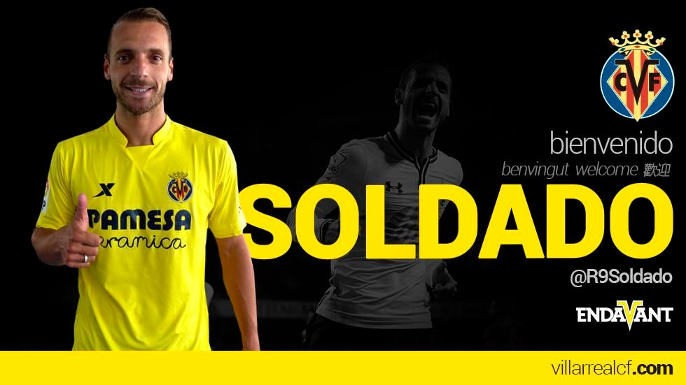 El Villarreal hace oficial el fichaje de Roberto Soldado El Villarreal hace oficial el fichaje de Roberto Soldado