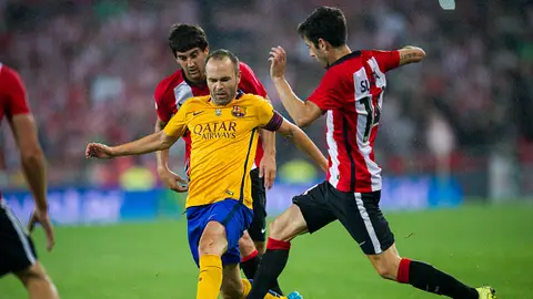Andrés Iniesta en la Supercopa de España 2015 Andrés Iniesta en la Supercopa de España 2015