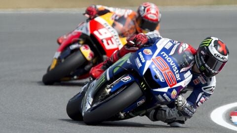 Jorge Lorenzo y Mar M&aacute;rquez en el Gran Premio de Rep&uacute;blica Checa
