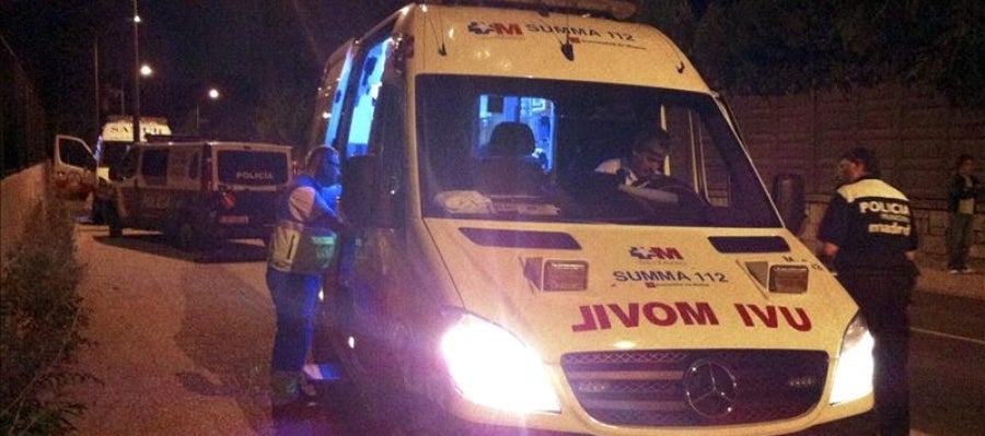 Una ambulancia en un suceso Una ambulancia en un suceso