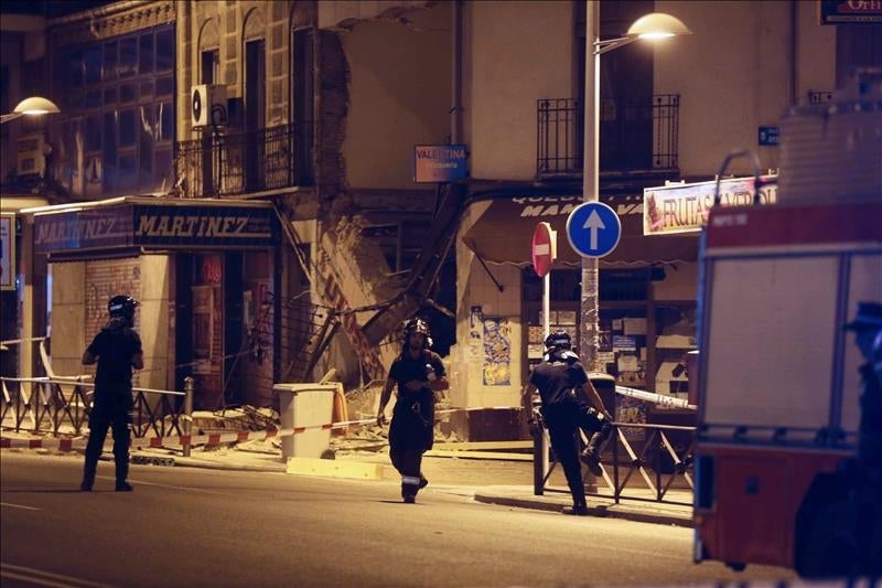 El derrumbe de otro edificio en Madrid obliga a desalojar a varias familias El derrumbe de otro edificio en Madrid obliga a desalojar a varias familias