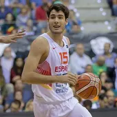 Abrines, jugando con la selección española Abrines, jugando con la selección española