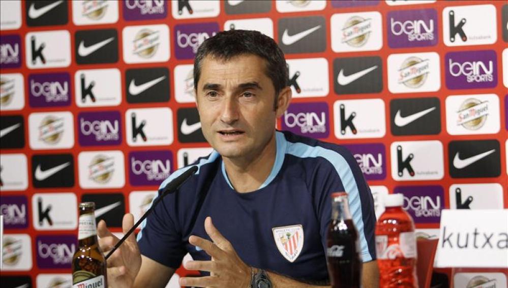 El entrenador del Athletic Club, Ernesto Valverde