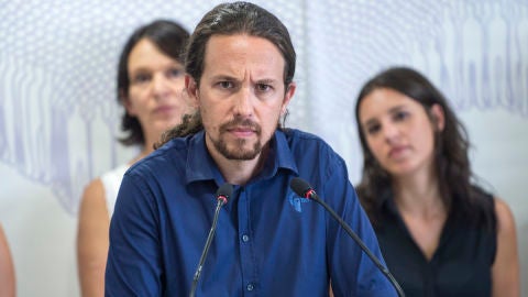 El secretario general de Podemos, Pablo Iglesias