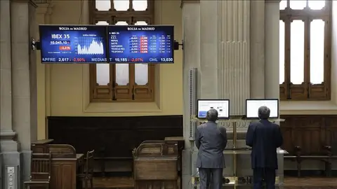 La Bolsa de Madrid, ayer La Bolsa de Madrid, ayer