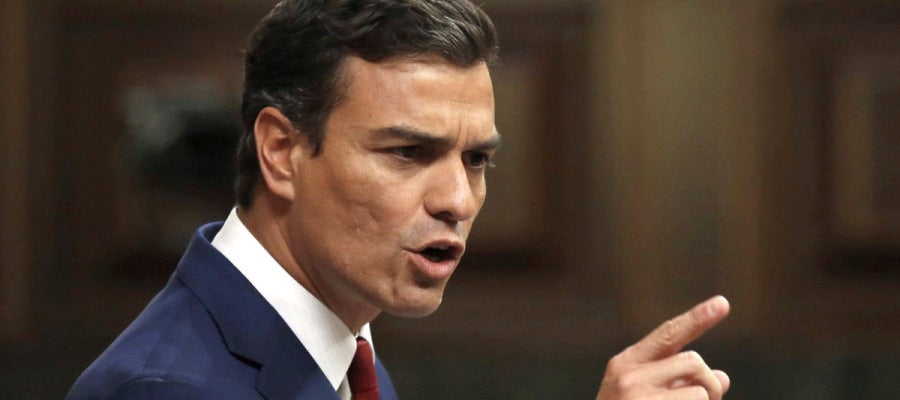 El líder socialista, Pedro Sánchez El líder socialista, Pedro Sánchez