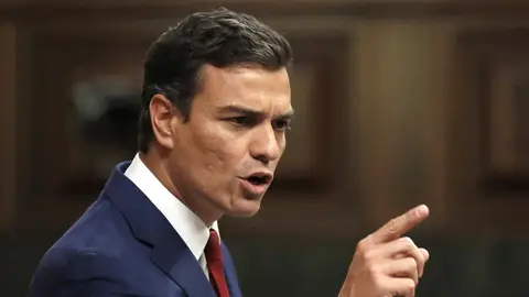 El líder socialista, Pedro Sánchez El líder socialista, Pedro Sánchez