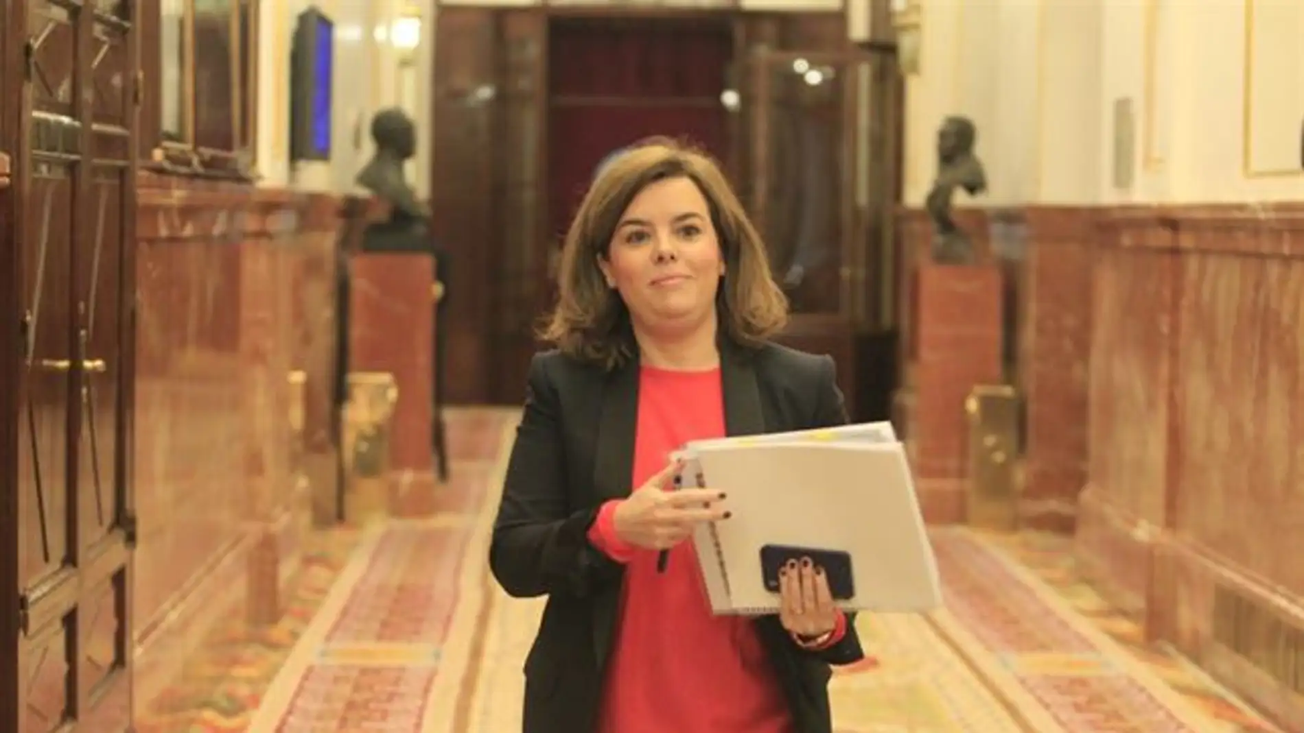 La vicepresidenta del Gobierno, Soraya Sáenz de Santamaría