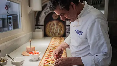 El pizzero Jesús Marquina, 'Marquinetti' El pizzero Jesús Marquina, 'Marquinetti'