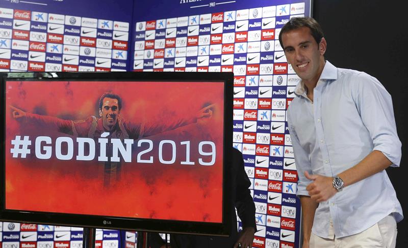 Godín: "Sueño con ganar una Champions con el Atlético de Madrid" Godín: "Sueño con ganar una Champions con el Atlético de Madrid"