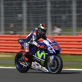 Jorge Lorenzo en el circuito de Silverstone Jorge Lorenzo en el circuito de Silverstone