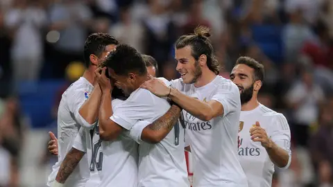 El Real Madrid celebra un gol esta pretemporada El Real Madrid celebra un gol esta pretemporada
