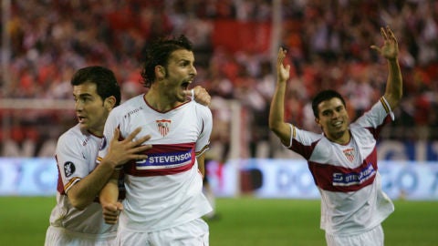 Antonio Puerta, durante el partido contra el Schalke 04