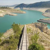 El embalse de Entrepeñas en el municipio de Sacedón. El embalse de Entrepeñas en el municipio de Sacedón.