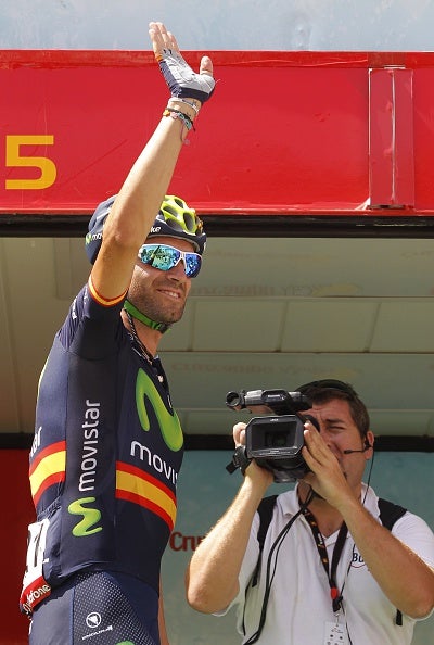 Alejandro Valverde: "Me ha salido una crono fenomenal" Alejandro Valverde: "Me ha salido una crono fenomenal"