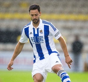 El jugador de la Real, Alberto de la Bella El jugador de la Real, Alberto de la Bella