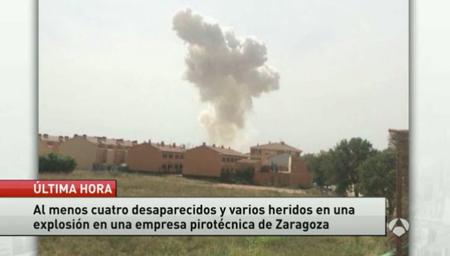 Cinco muertos y dos heridos graves por una explosión en una pirotecnia de Zaragoza Cinco muertos y dos heridos graves por una explosión en una pirotecnia de Zaragoza