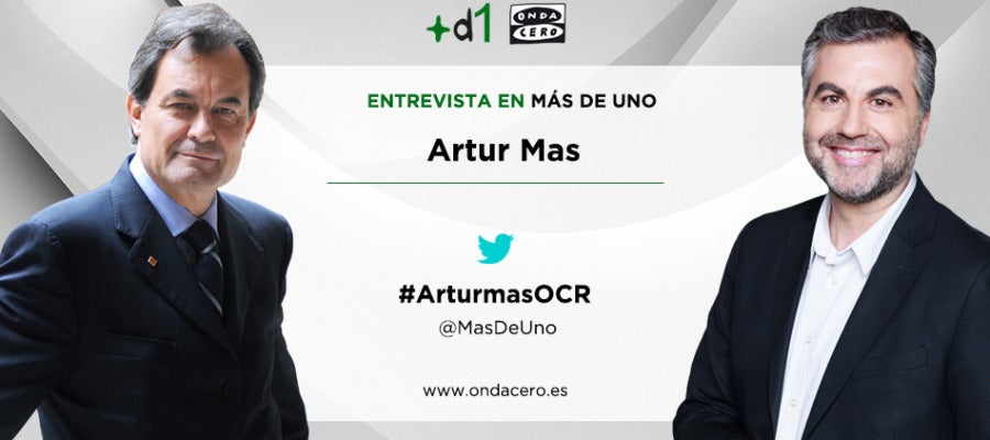 Plantilla de la entrevista a Artur Mas en Más de uno