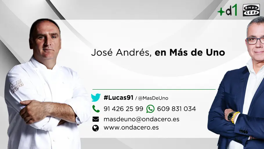 El chef José Andrés en Más de uno El chef José Andrés en Más de uno