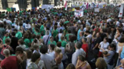 Profesores en huelga Profesores en huelga