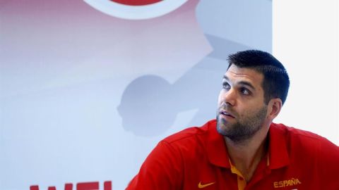Felipe Reyes en rueda de prensa