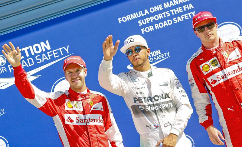 Hamilton consigue la pole del GP de Italia por delante de Raikkonen y de Vettel Hamilton consigue la pole del GP de Italia por delante de Raikkonen y de Vettel