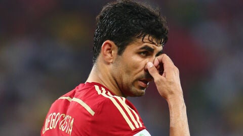 Diego Costa, en un partido con Espa&ntilde;a