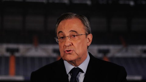 Florentino P&eacute;rez, durante un acto del Real Madrid