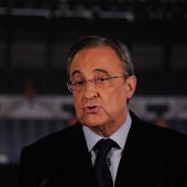 Florentino Pérez, durante un acto del Real Madrid