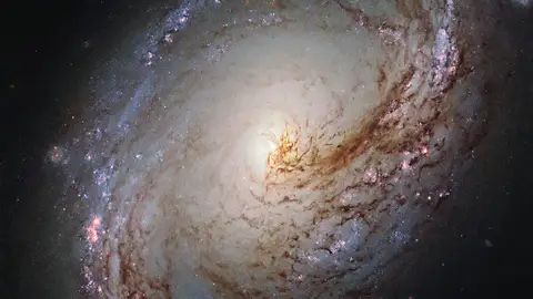 Galaxia espiral captada por el telescopio Hubble Galaxia espiral captada por el telescopio Hubble