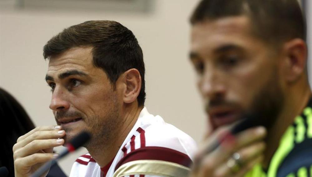  El jugador de la selección española, Iker Casillas