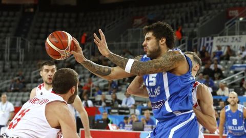  El jugador de la selecci&oacute;n griega de baloncesto Georgios Printezis