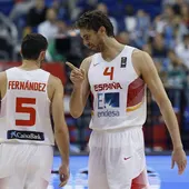Pau Gasol junto a Rudy Fernández Pau Gasol junto a Rudy Fernández