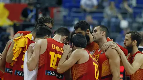 La Selección de baloncesto hace piña tras el partido ante Islandia La Selección de baloncesto hace piña tras el partido ante Islandia