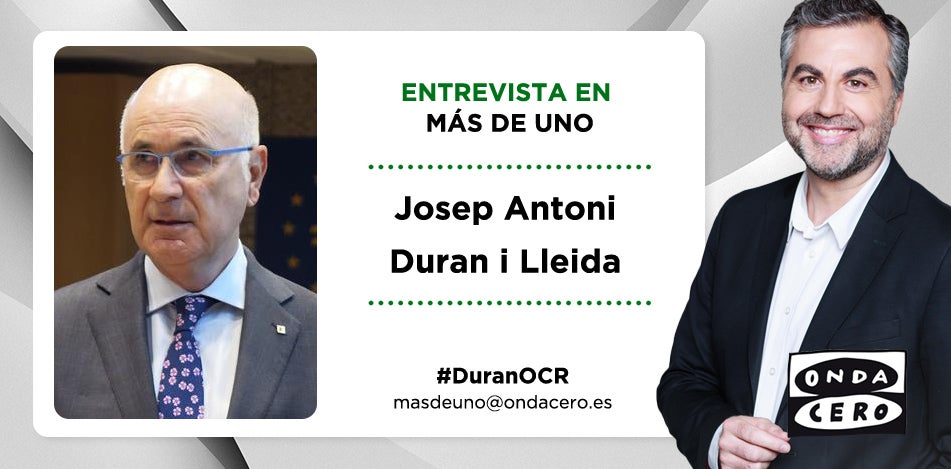 Carlos Alsina entrevista a Duran i Lleida en Más de Uno Carlos Alsina entrevista a Duran i Lleida en Más de Uno