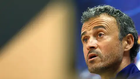 El entrenador del FC Barcelona, Luis Enrique, durante la rueda de prensa ofrecida El entrenador del FC Barcelona, Luis Enrique, durante la rueda de prensa ofrecida