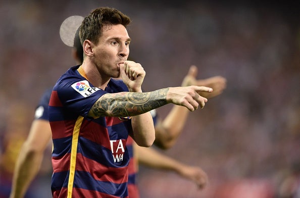 El Barcelona asalta el Calderón con un Messi salvador El Barcelona asalta el Calderón con un Messi salvador