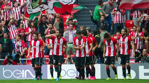 Raúl Garcia celebra su gol en San Mamés Raúl Garcia celebra su gol en San Mamés