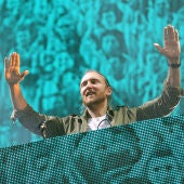 David Guetta, durante un concierto