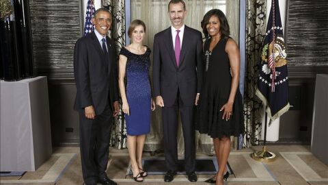 Los Reyes visitan la Casa Blanca.