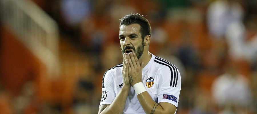 Álvaro Negredo, durante el partido contra el Zenit Álvaro Negredo, durante el partido contra el Zenit