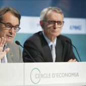  Artur Mas y el presidente del Círculo de Economía, Antón Costas, durante su intervención en la inauguración de la XXXI Reunión del Círculo. 