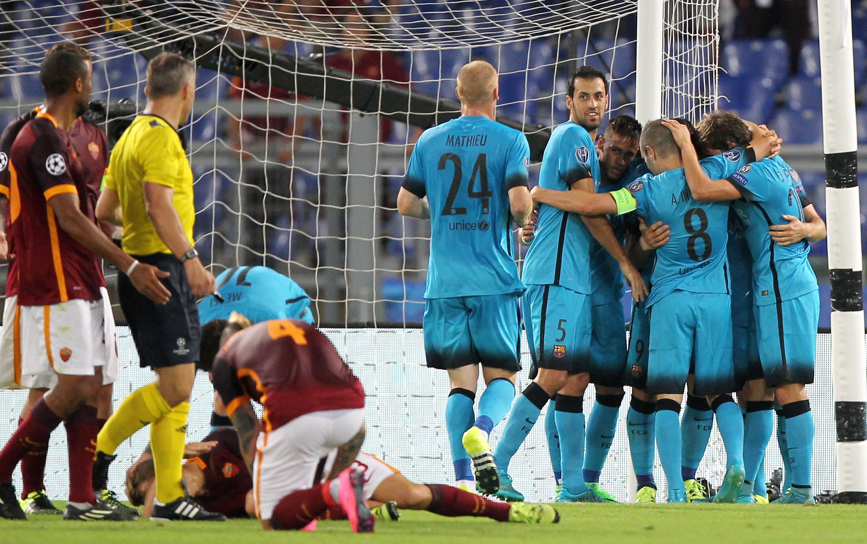 Roma 1 - 1 Barcelona. El Barcelona se deja dos puntos en Roma Roma 1 - 1 Barcelona. El Barcelona se deja dos puntos en Roma