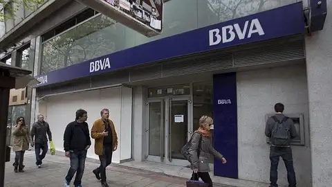 Sucursal del BBVA, una de las entidades afectadas Sucursal del BBVA