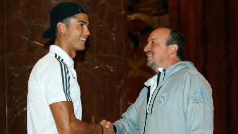 Cristiano Ronaldo y Rafa Ben&iacute;tez