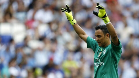 Keylor Navas, durante un partido con el Real Madrid