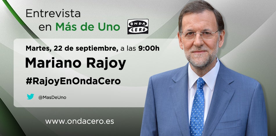 Carlos Alsina entrevista el próximo martes en Más de uno a Mariano Rajoy Carlos Alsina entrevista el próximo martes en Más de uno a Mariano Rajoy